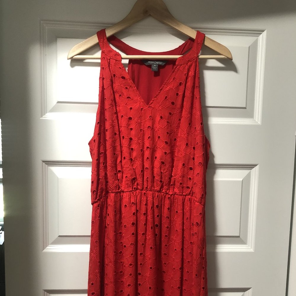 Market and Spruce Red Sleevless Dress XL